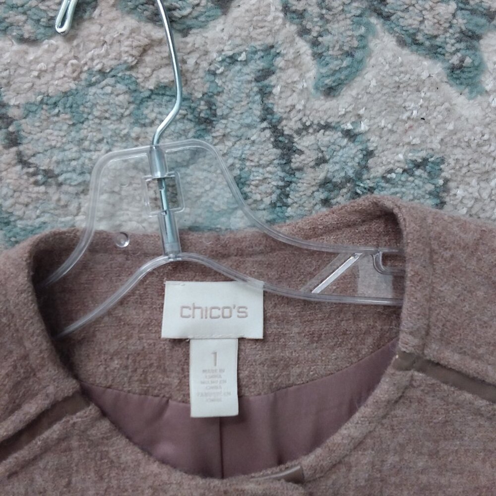 Chico's Wool Jacket Size 1 - Picture 4 of 5